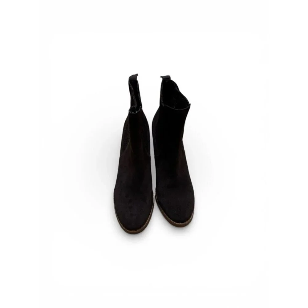 Splendid Wanda Brown Suede Wedge Ankle Boots 8.5M 3in Heel